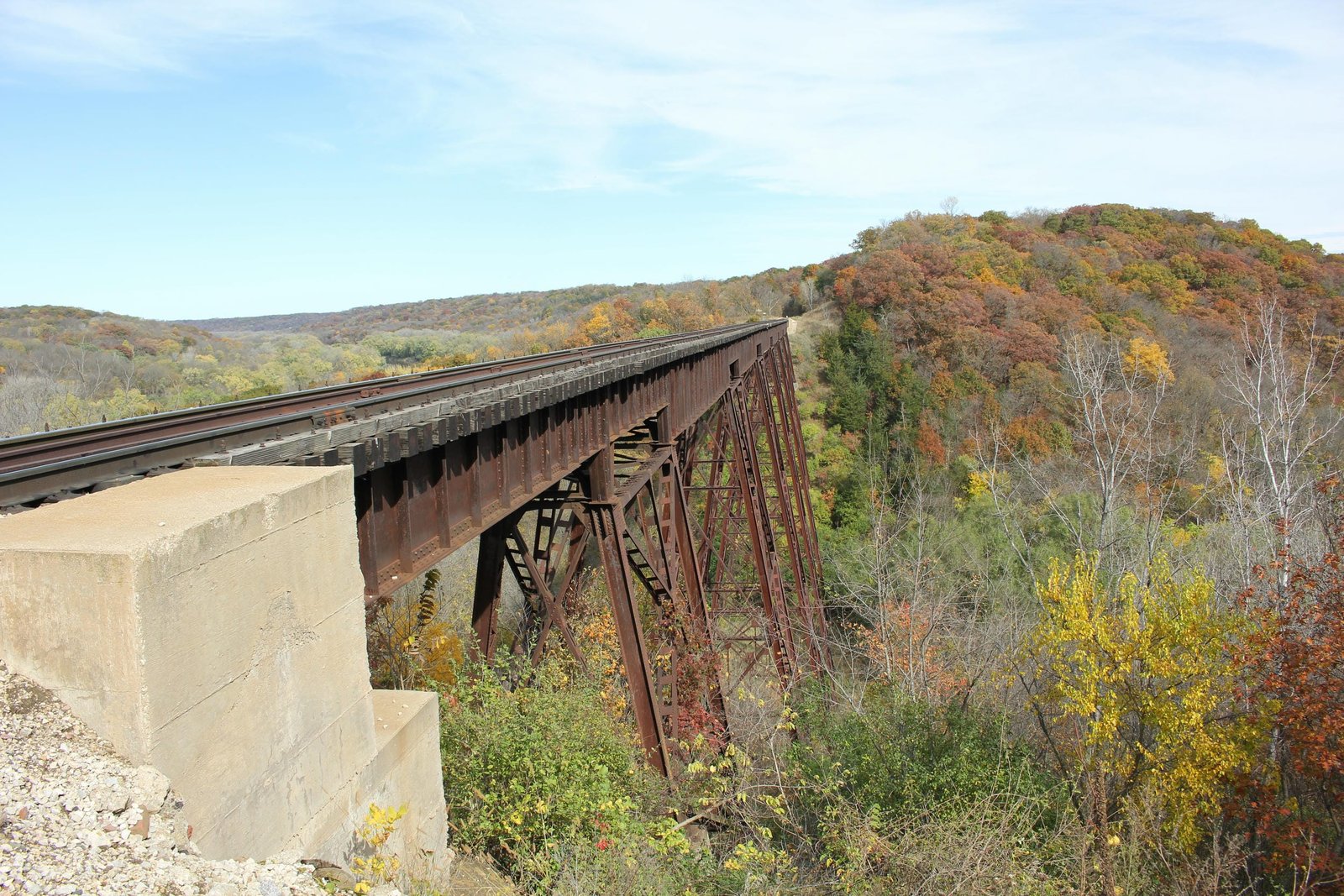 Looking north